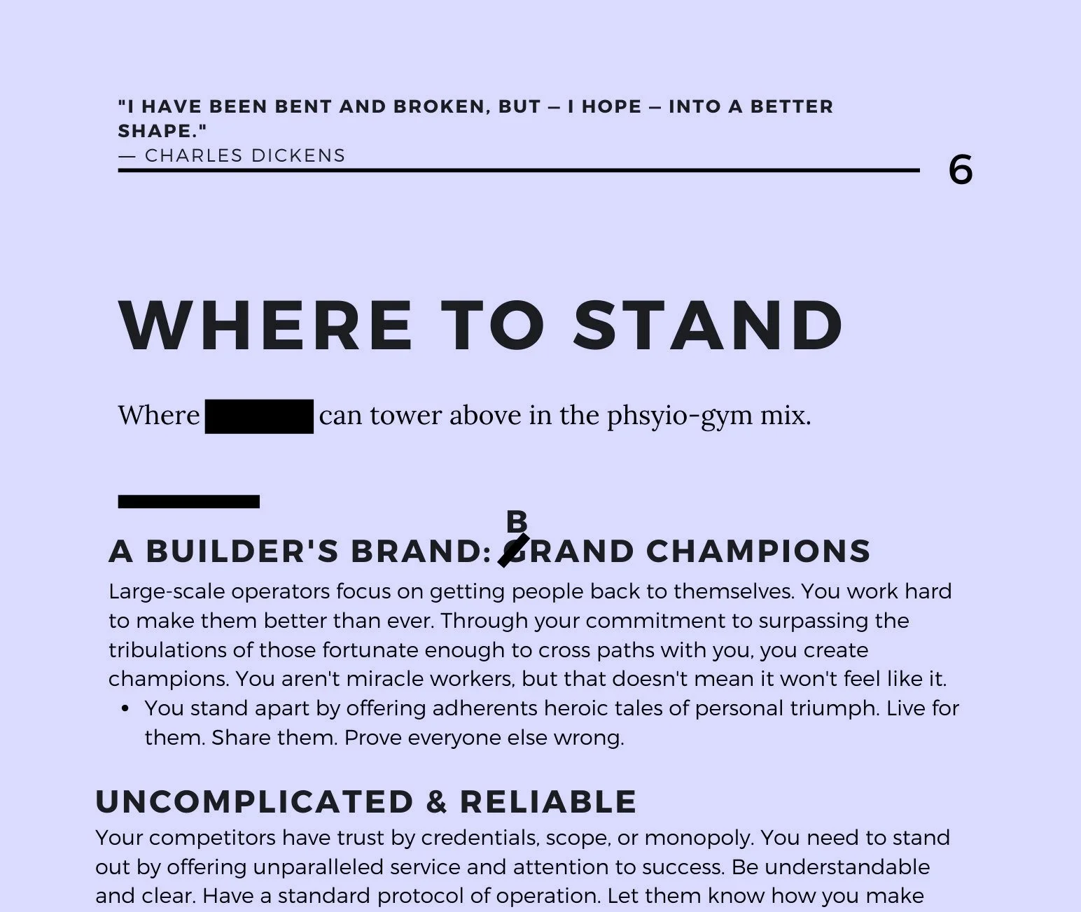 Sample page from a Volpsis strategy handout